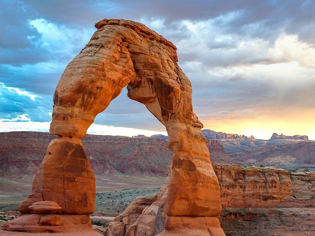The Delicate Arch is so famous that it features on Utah's license plates.